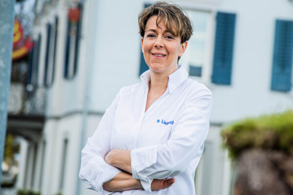 Power Frau auf der Züneweid. Bernadette Lisibach